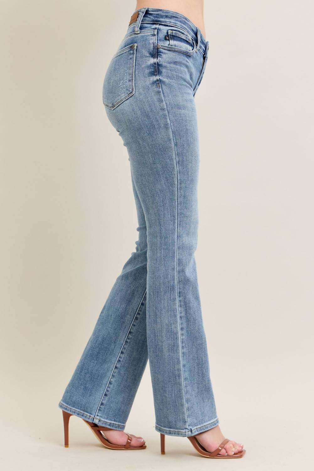 Judy Blue - Women's Mid Rise Boot Cut Jeans
