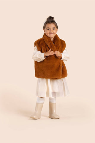 Omamimini - Kids' Faux Fur Vest