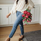 Judy Blue - Midrise Destructed Hem Slim Fit Jeans
