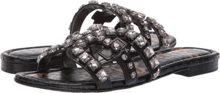 Sam Edelman - Women's Bay Round Toe Slip On Leather Flats Slides Sandals