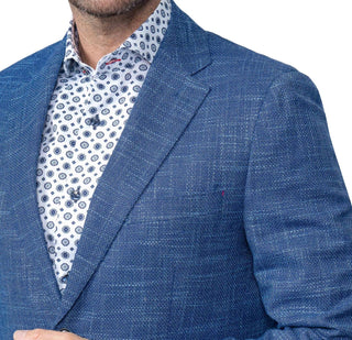 7 Downie St. - Dixon Blue Semi-Solid Blazer