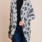 Bombom - Animal Print Knit Cardigan