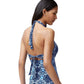 Tommy Bahama - Cowrie Diamonds Underwire Halter Tankini Top - DD-Cup