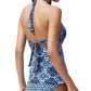 Tommy Bahama - Cowrie Diamonds Underwire Halter Tankini Top - DD-Cup