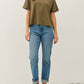 Be Cool - Women's Cotton Jersey Oversized Crop Shirt