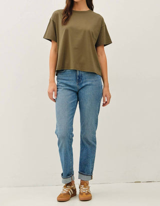 Be Cool - Women's Cotton Jersey Oversized Crop Shirt