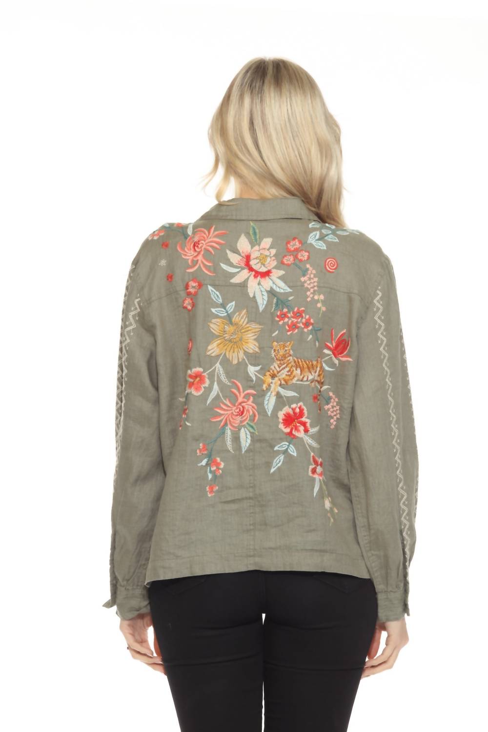 Johnny Was - Andrean Relaxed Linen Jacket - Plus