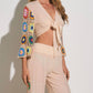Elan - Samoa Tie Front Top