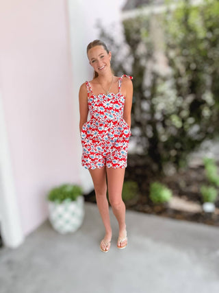 Entro - Women's Star Spangled Blooms Top