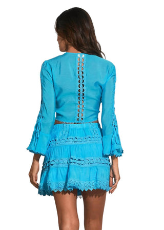 Elan - TIE FRONT CROP KIMONO