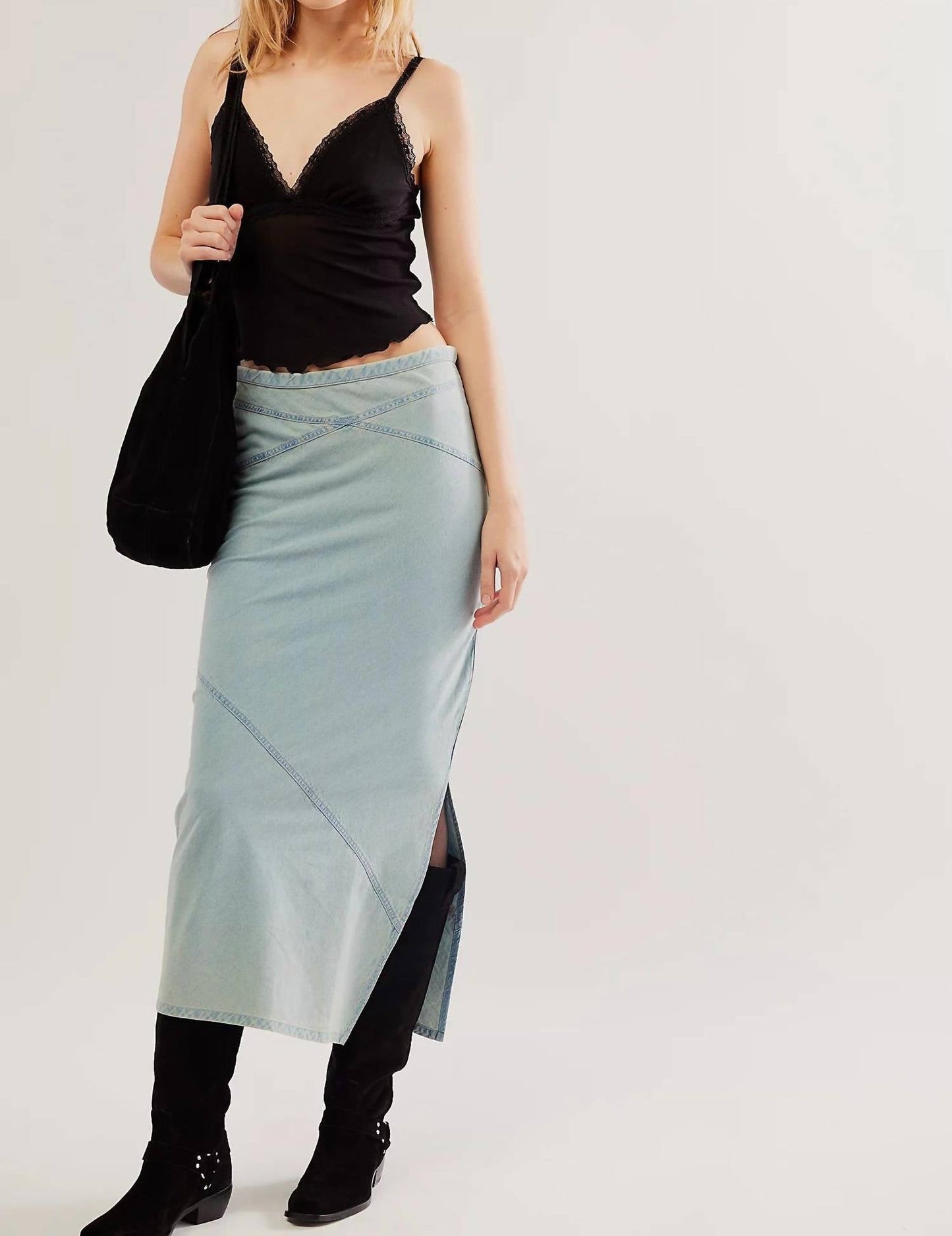 Free People - Muse Moment Mid-Rise Slip Skirt