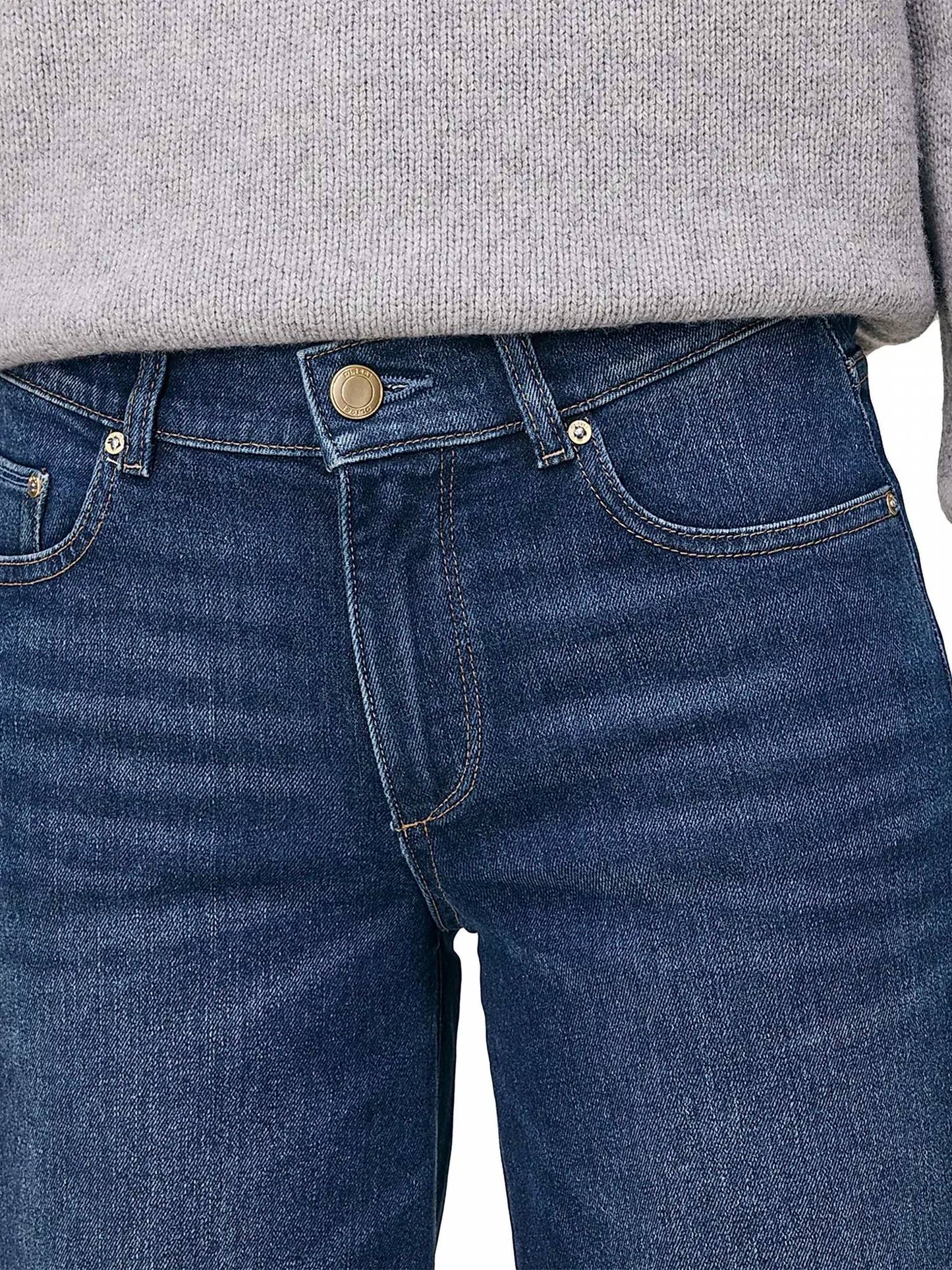 Dl1961 - Women'S - Hepburn Wide Leg Vintage Mid Rise Jeans