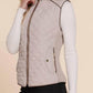 Active Usa - Quilted Zip Up Vest