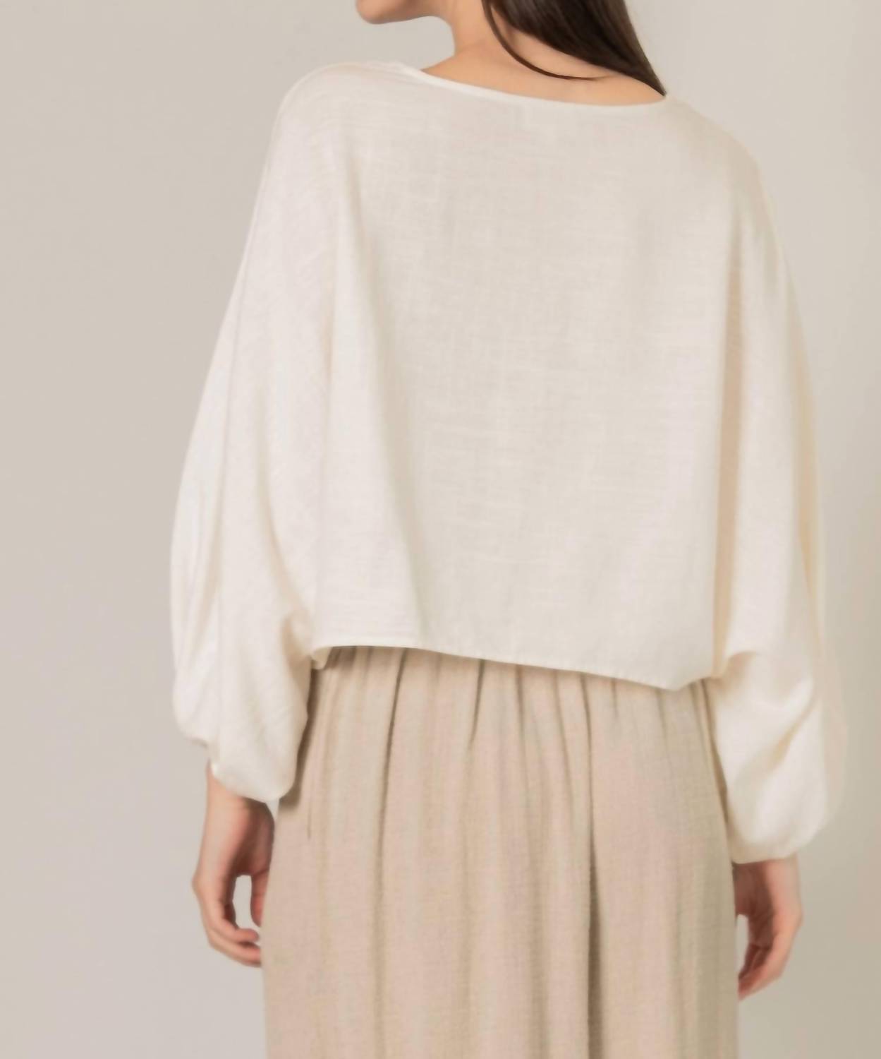 Before You Collection - Cropped Linen Top