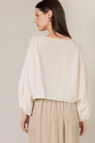 Before You Collection - Cropped Linen Top