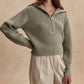 Varley - Maura Half Zip Rib Knit Sweater