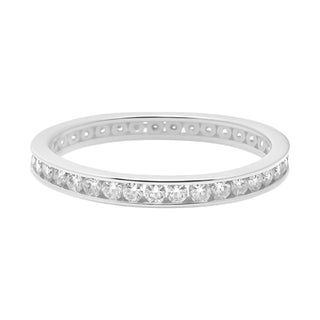 Allyanna Gifts - Women's Moissanite Pave Eternity Band Ring