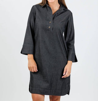 Hinson Wu - Women's Aileen Three Quarter Sleeve Denim Dress
