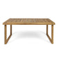 Outdoor Acacia Wood Dining Table, Sandblast Finish