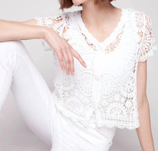 Charlie B - Crochet Bolero Cardigan