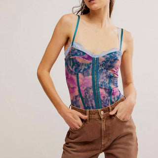 Free People - Printed Night Rhythm Body Suit