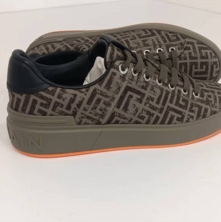 Balmain - Men's Monogram Jacquard B Court Low Top Sneakers