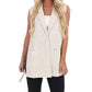 Allie Rose - Long Run Linen Jacket Vest