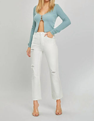 Risen - Demi Distressed Straight Leg Jeans