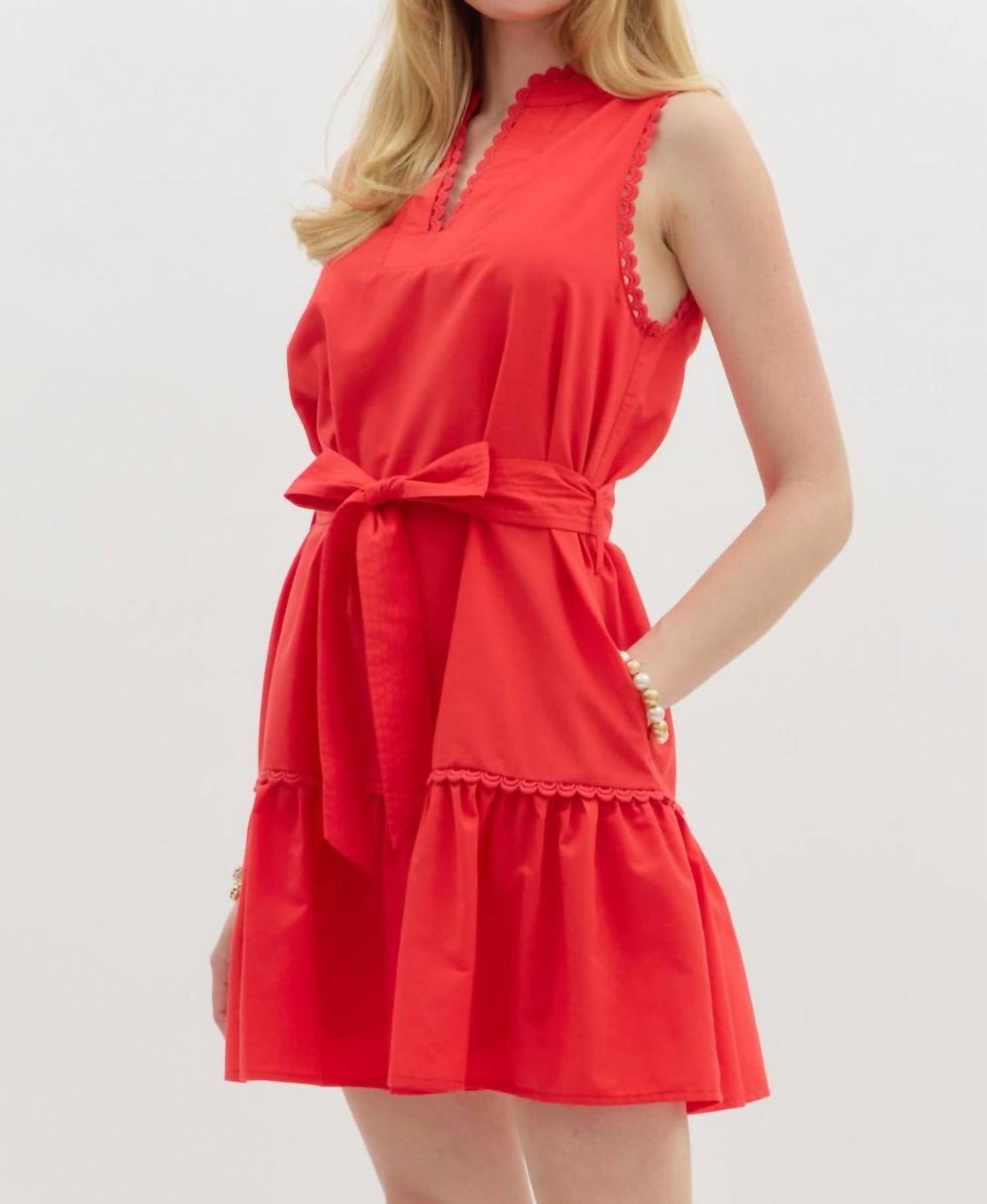 Entro - Rosie Scallop Trim Dress
