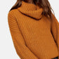Topshop - Chunky Knit Turtleneck Relaxed Sweater