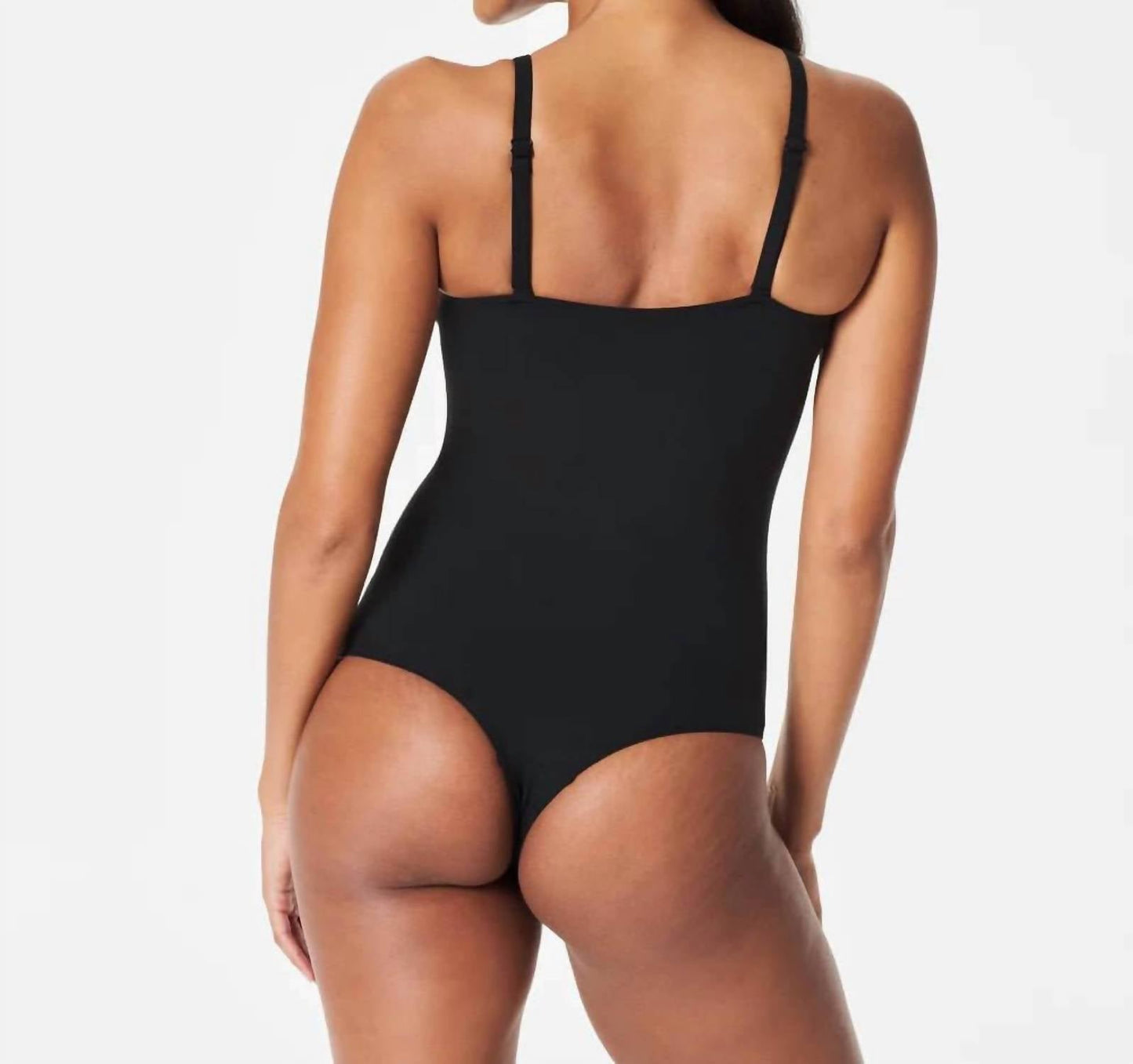Spanx - Suit Yourself Bodysuit: Ribbed V Neck Bodysuit