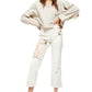 Free People - Women's Floral Vintage High Rise Alive Boyfriend Jeans