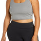 Nike Yoga Check Sports Bra in Sail/Black/Black, Size 1X