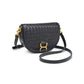 Urban Expressions - Alise Woven Vegan Leather Saddle Crossbody