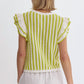 Entro - Striped Knit Top