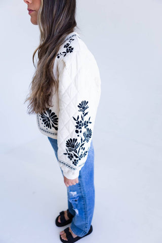 Mable - Embroidered Quilted Jacket