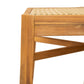 Netro Acacia Wood Dining Chair with Light Brown Wicker