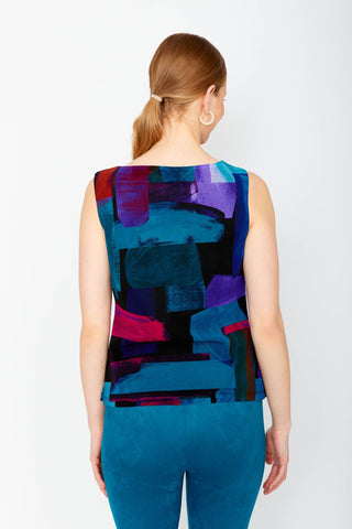 Frank Lyman - Abstract Cowl Neck Knit Top