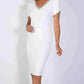 Frank Lyman - Tulip Sleeves And Diamonte Detail Knit Dress