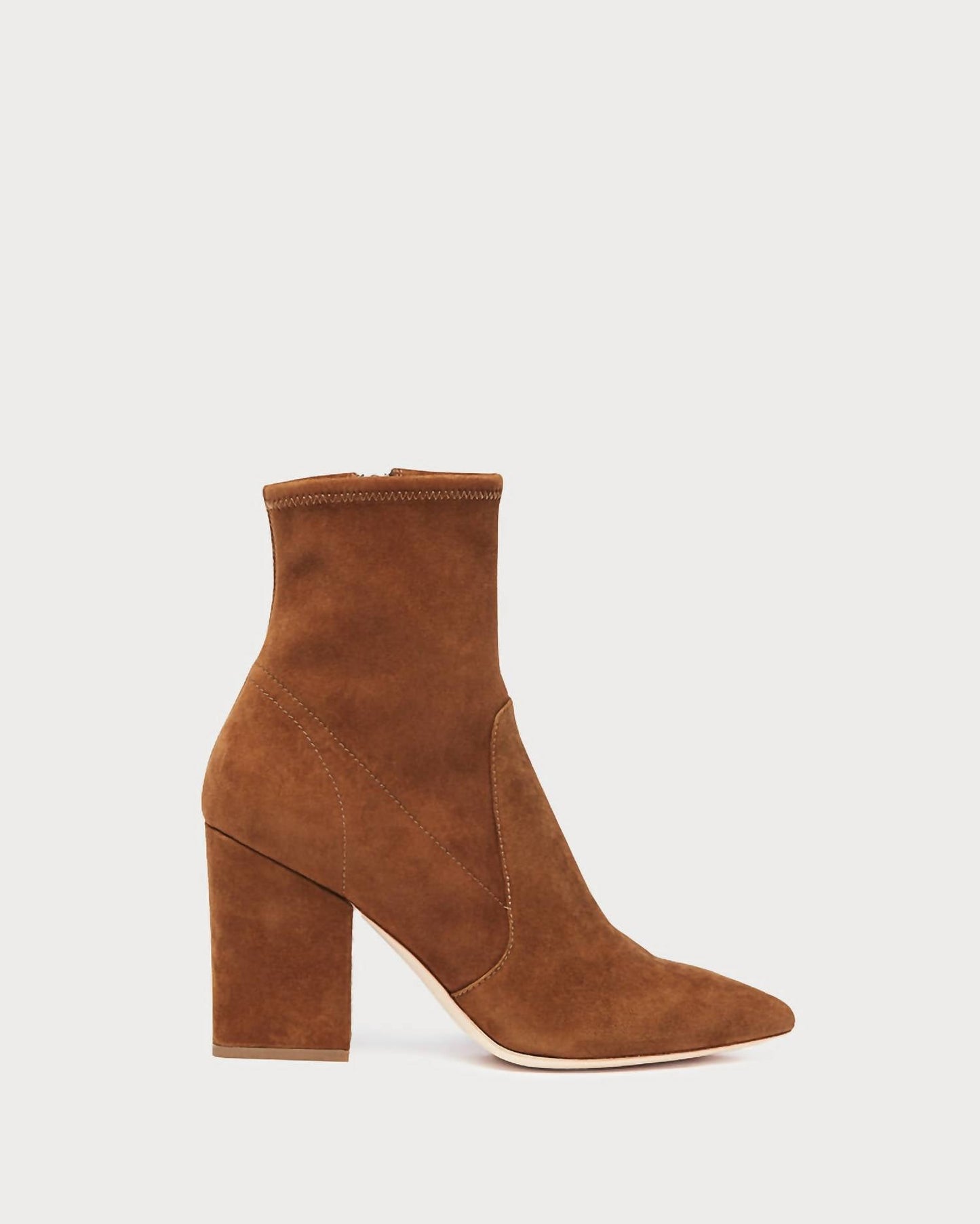 Loeffler Randall - Women's Isla Cacao Suede Slim Ankle Bootie