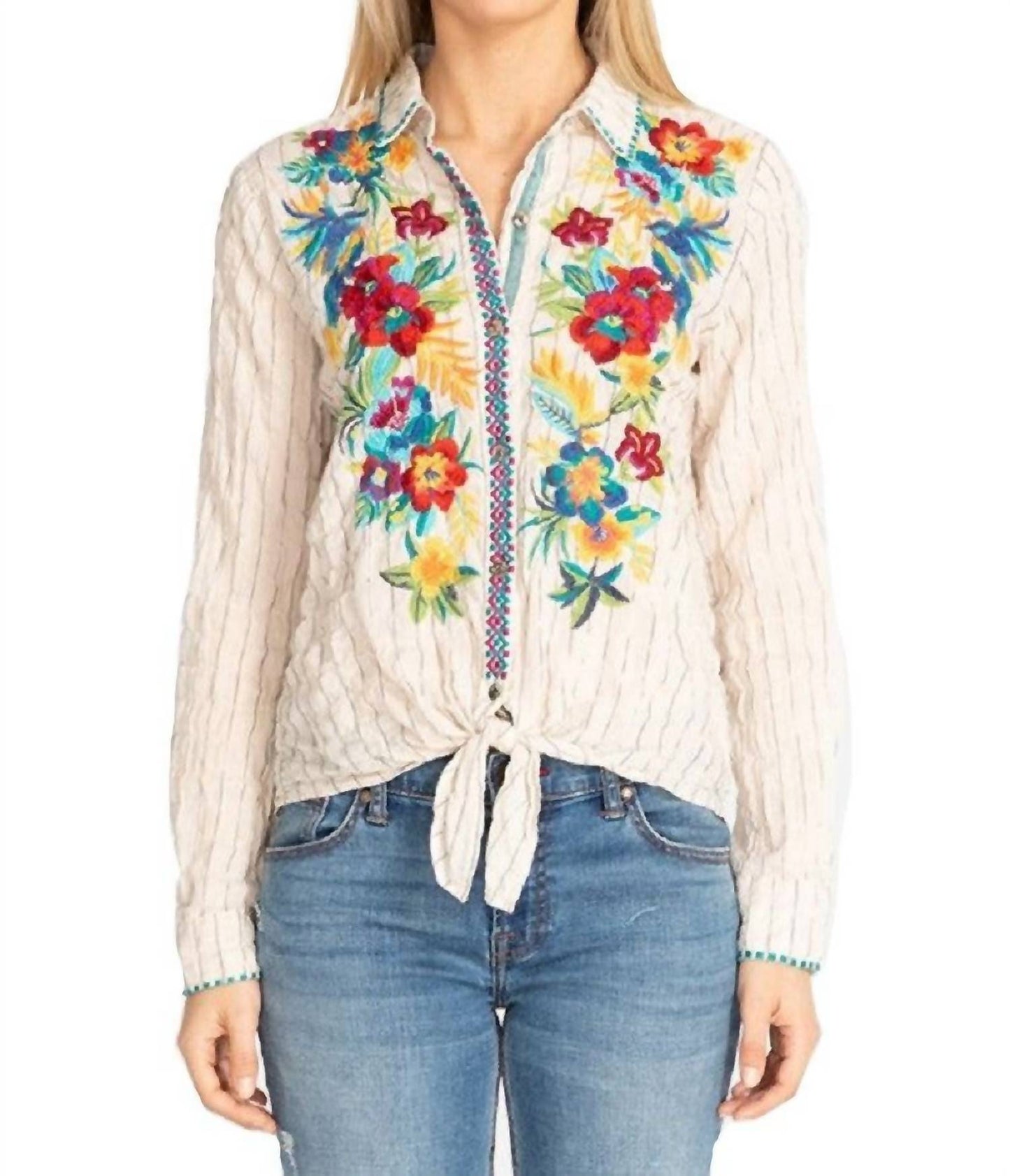 Johnny Was - Nandi Tie Front Shirt