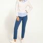 Fdj - Long Sleeve Mix Media Sweater