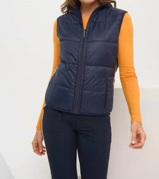 Anatomie - Terry Nylon Sweater Vest With Stripe