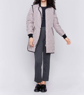 Charlie B - Long Quilted Jacket