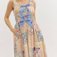 Entro - Multi-pattern Bow Detail Midi Dress