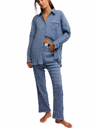 Free People - Cloud Ten Seersucker Sleep Pant