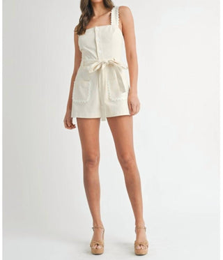 Mable - Women's Ric Rac Trim Romper