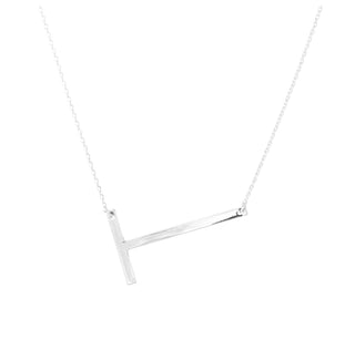 U.S. Jewelry House - Sideways Initial Necklace T