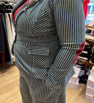 Aratta - Alaia Striped Denim Blazer