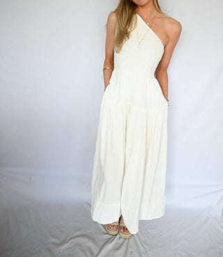 Elan - Elysian Grace One-Shoulder Maxi Dress